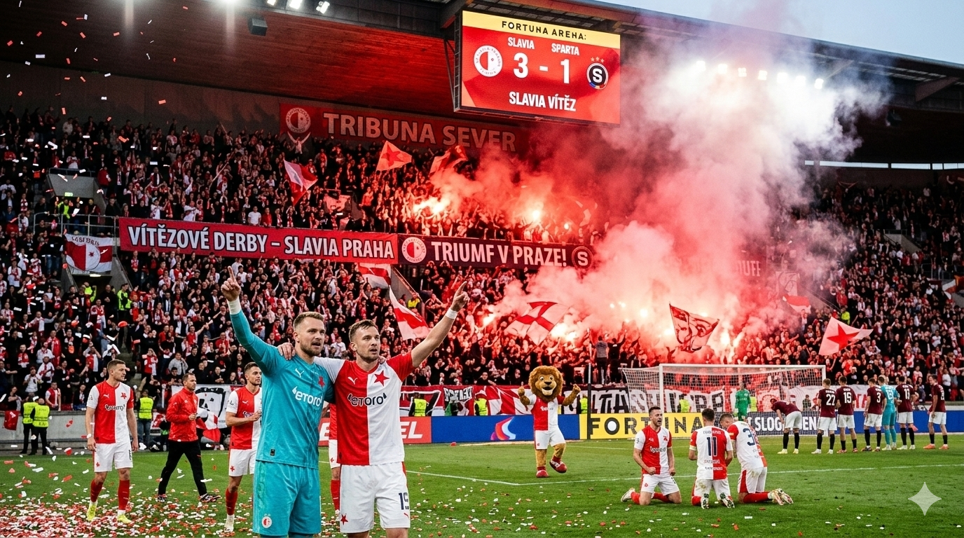 Пражское дерби и триумф «Славии»: футбол как главное событие выходных