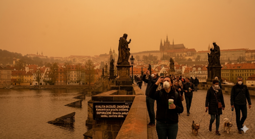 Сахарская пыль Чехия