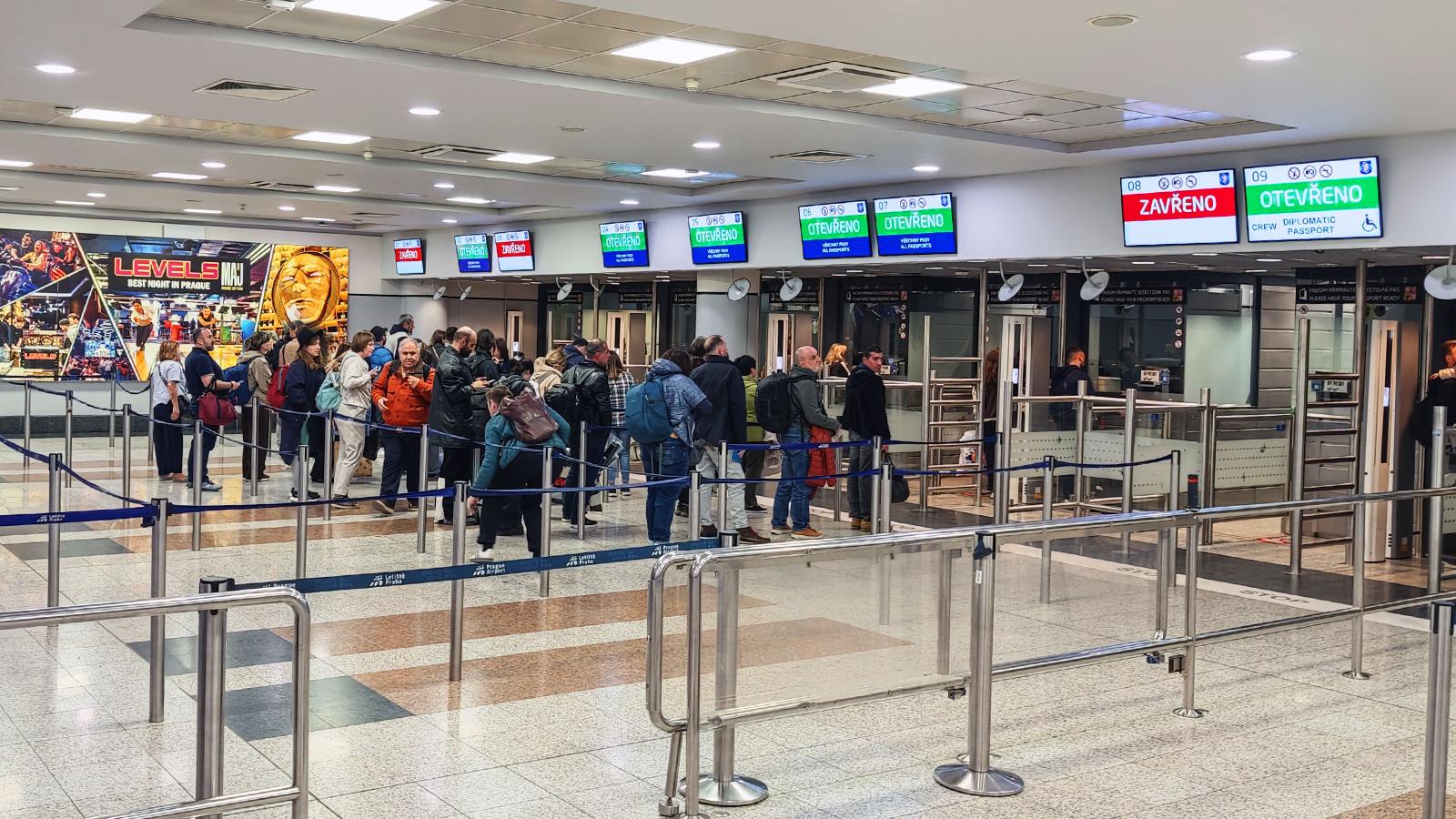 Модернизация паспортного контроля в аэропорту Праги