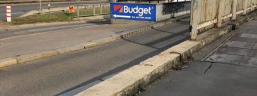 Бордюр, Тротуар